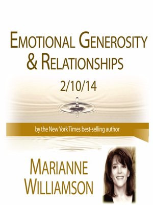 cover image of Emotional Generosity & Relationships